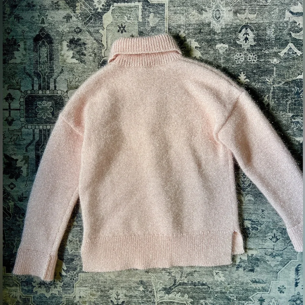 Kate Spade Shimmer Turtleneck Pink